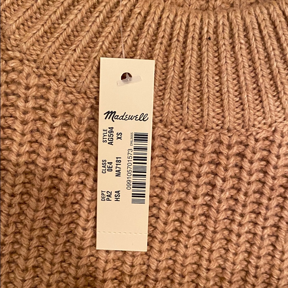 BNWT Madewell Fairbanks Pullover Sweater in Heather Saddle SIZE XS - Picture 8 of 16